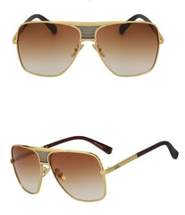 Men's Oversized Aviator 'Boss M' Metal Sunglasses