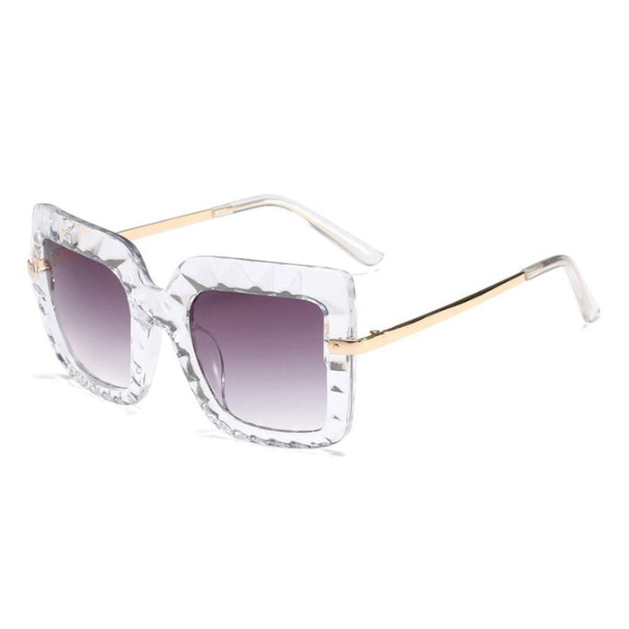 Women's Square 'Moon Casidy' Plastic Sunglasses