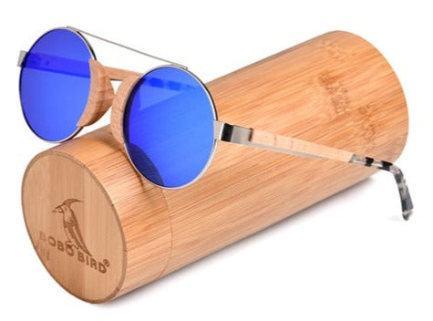 Women's Polarized Round 'Vienna ' Wooden Sunglasses