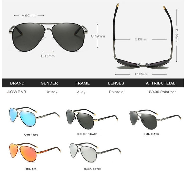 Men's Aviation 'Dispencer' Polarized Sunglasses