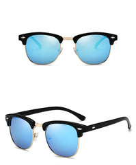 Men's Retro Square 'Big Boss' Polarized Sunglasses