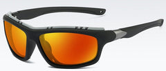 Men's Polarized 'The Tank' Plastic Sports Sunglasses