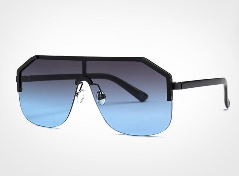 Men's Oversized Hexagonal 'Beyond' Rimless Sunglasses