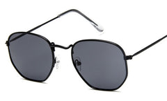 Women's Oversized Square 'Tweetie' Metal Sunglasses