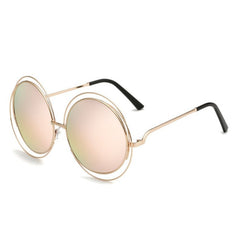 Women's Vintage Round 'Alchemy' Metal Sunglasses