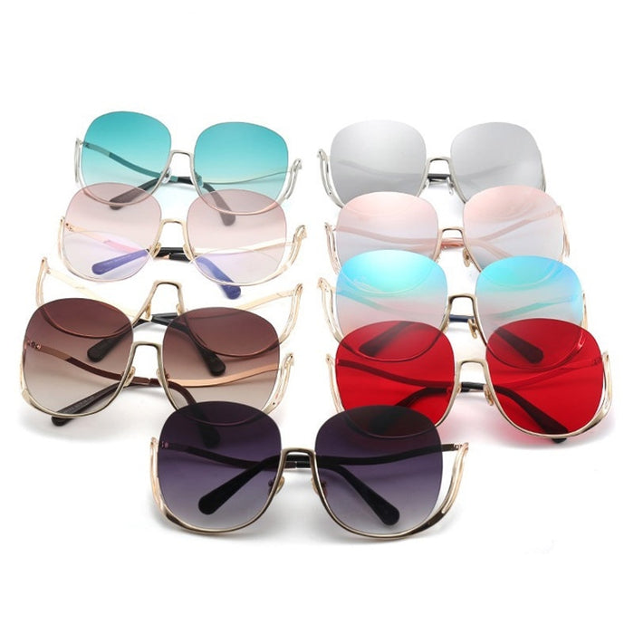 Women's Rimless 'Flight' Gradient Sunglasses