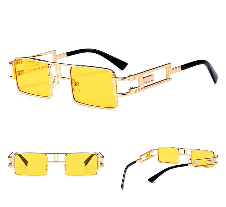 Men's Rectangular 'Snowshades' Gradient Sunglasses