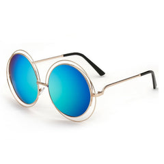 Women's Vintage Round 'Alchemy' Metal Sunglasses