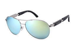 Women's Polarized Pilot 'Pink Panther' Metal Sunglasses