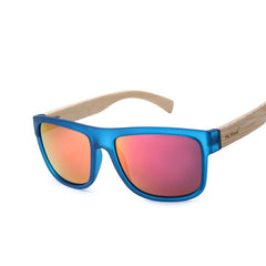 Men's Sea Gradient 'True Green' Square Sunglasses