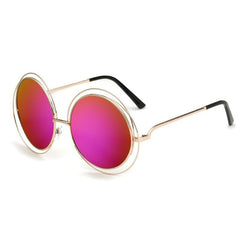 Women's Vintage Round 'Alchemy' Metal Sunglasses