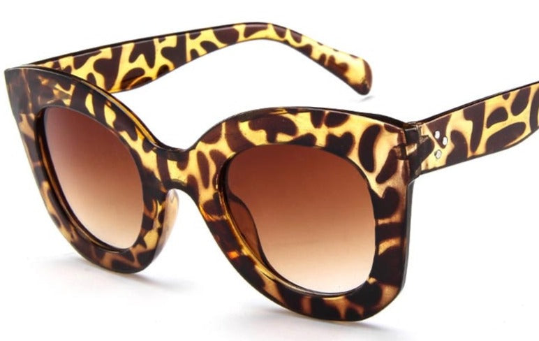 Women's Cat Eye ' Brown Cyrus' Plastic Sunglasses