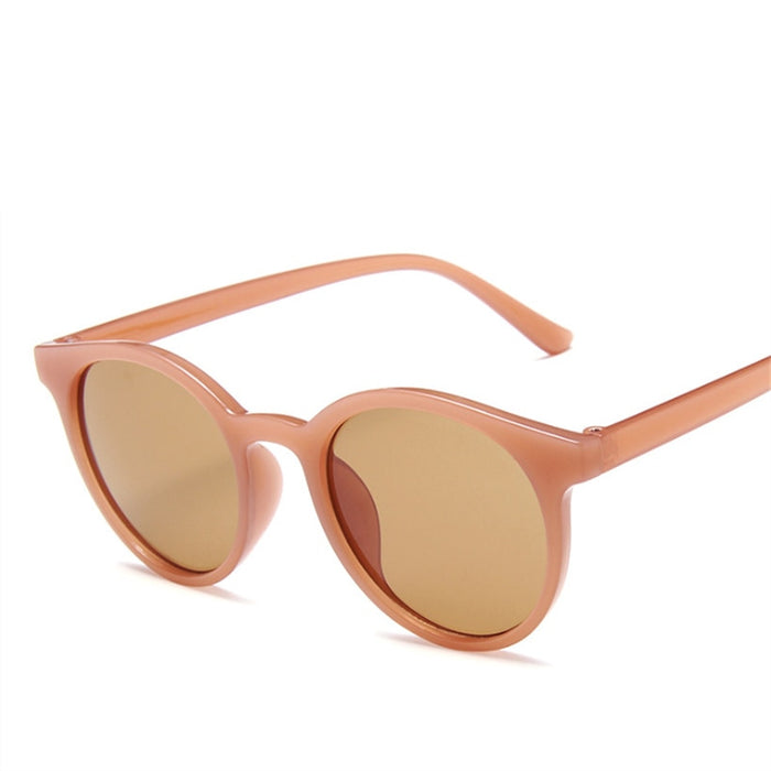 Women's Oversized 'Tan' Round Sunglasses