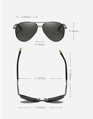 Men's Aviator 'Turbo' Cool Driving Sunglasses