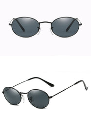 Men's Retro Oval 'Master Dirp ' Metal Sunglasses