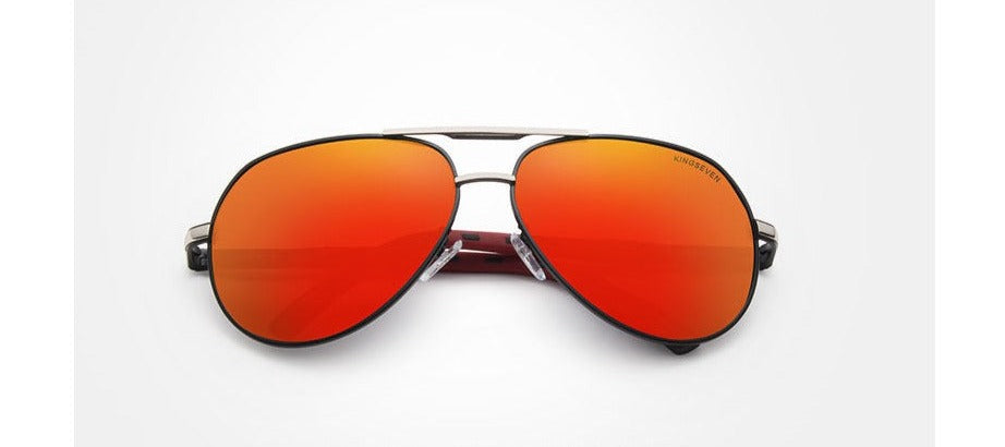 Women's Aluminum 'Better in Red' Square Sunglasses