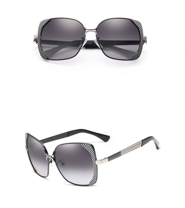 Women's Luxury Square 'Giant' Metal Sunglasses