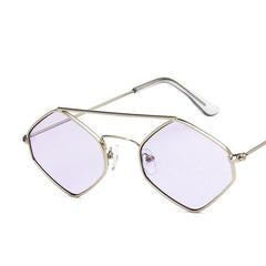 Men's Hexagon "Classy Retro" Metal Sunglasses