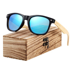 Men's Trend Square "Aloha" Wooden Sunglasses