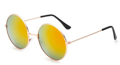 Men's Classic Round 'Circles' Metal Sunglasses