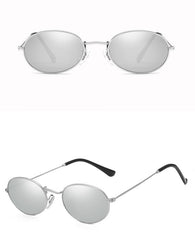 Men's Retro Oval 'Master Dirp ' Metal Sunglasses