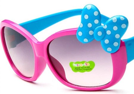 Kid's Girls Butterfly 'Aponi Eye' Plastic Sunglasses