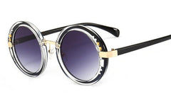 Women's Oversized Round 'Isidore ' Metal Sunglasses