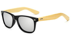 Women's Polarized Square 'Bieblich' Wooden Bamboo Sunglasses