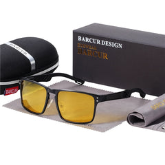 Men's Aluminium 'Prime' Square Sunglasses