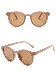 Women's Round 'Summer Bleach' Plastic Sunglasses