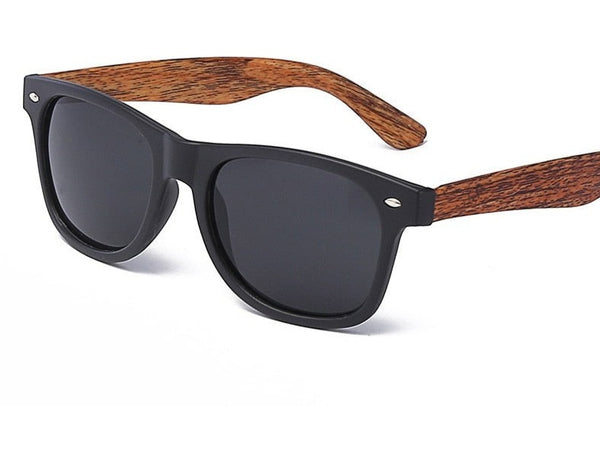 Women's Vintage Square 'Sposa' Wooden Bamboo Sunglasses