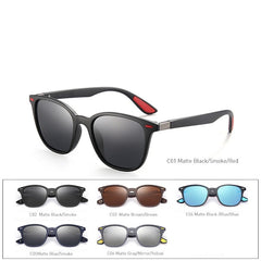 Men's Square Polarized 'Ranilda' Plastic Sunglasses