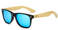 Women's Polarized Square 'Bieblich' Wooden Bamboo Sunglasses