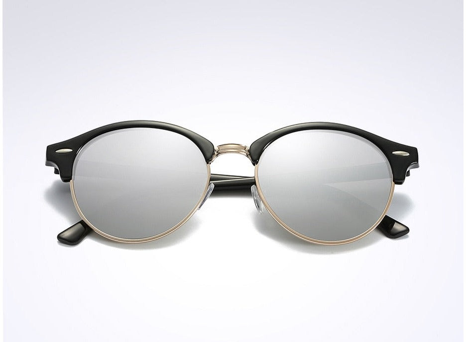 Metal Eyewear Small Face Men Women Teenager UV400 Polarized Sunglasses -  Gun Metal Frame + Gray Lens - CY17YEQ7670