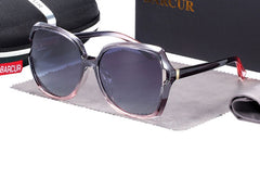 Women's Oversized Square 'Fiesty Chic' Plastic Sunglasses