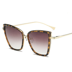 Women's Vintage Cat Eye 'Fiery' Gradient Sunglasses