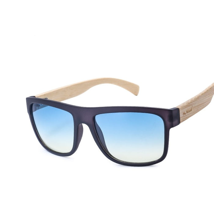 Men's Sea Gradient 'True Green' Square Sunglasses