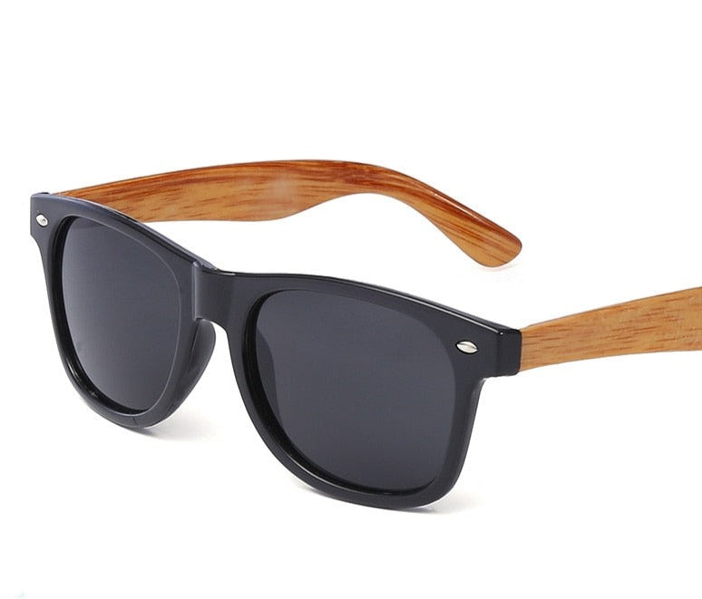 Women's Vintage Square 'Sposa' Wooden Bamboo Sunglasses