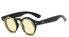 Men's Vintage Round 'Jack Land' Metal Sunglasses