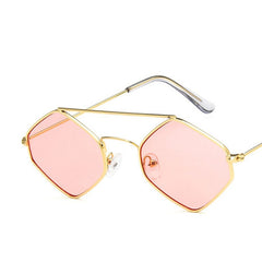 Men's Hexagon "Classy Retro" Metal Sunglasses