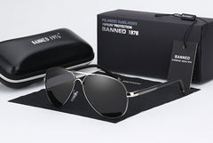 Men's Aviator 'Turbo' Cool Driving Sunglasses