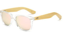 Women's Polarized Square 'Bieblich' Wooden Bamboo Sunglasses