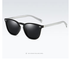 Unisex Square Polarized 'The lookout shades' Metal Sunglasses