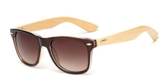 Women's Polarized Square 'Bieblich' Wooden Bamboo Sunglasses