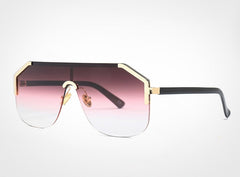 Men's Oversized Hexagonal 'Beyond' Rimless Sunglasses