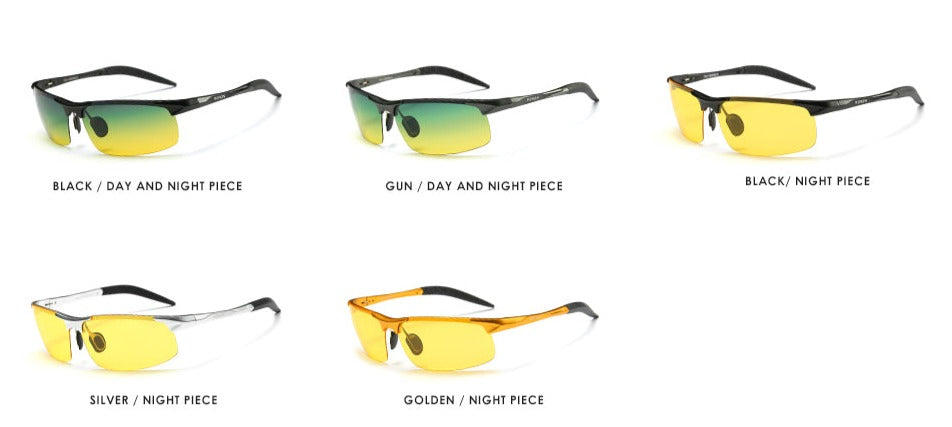 Men's Aviator Sports  'Midnight Shades' Plastic Sunglasses