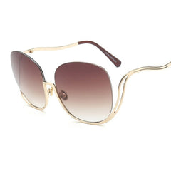 Women's Rimless 'Flight' Gradient Sunglasses