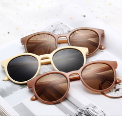 Women's Round 'Summer Bleach' Plastic Sunglasses