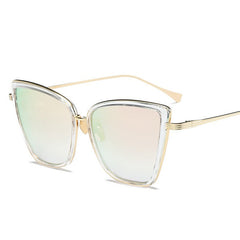 Women's Vintage Cat Eye 'Fiery' Gradient Sunglasses