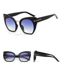 Women's Oversized 'Hidden Beauty' Cat Eye Sunglasses